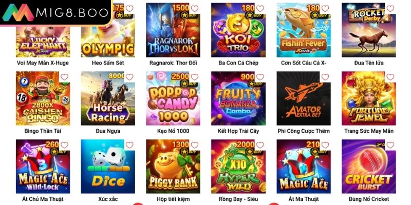 Đa dạng các tựa game khác