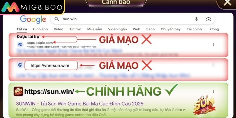 Nếu không cảnh giác Sunwin giả mạo, người dùng có thể sẽ mất tiền oan